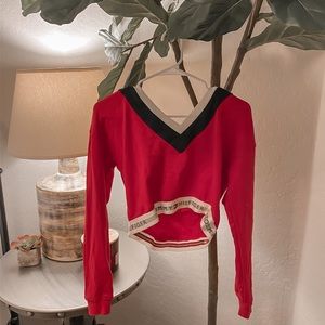 tommy hilfiger cropped sweatshirt
